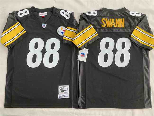 Men's Pittsburgh Steelers #88 Lynn Swann Black Stitched Football Jersey